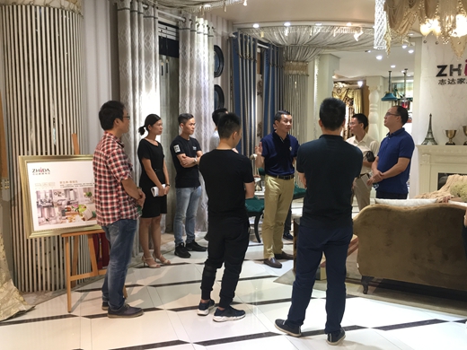 自由人、歐派工程領(lǐng)導到志達家居參觀